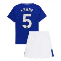 Everton Michael Keane #5 Heimtrikotsatz Kinder 2024-25 Kurzarm (+ Kurze Hosen)